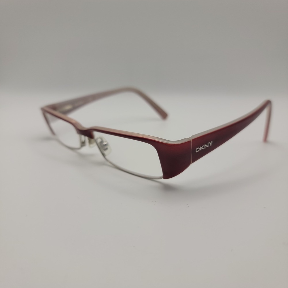 DKNY DY4570 Eyeglass Frames Only‎ Womens Red Pink Semi Rimless 51-15-135